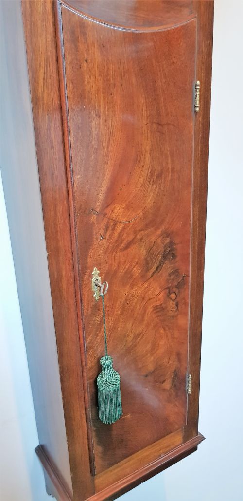 19TH CENT NORWICH STYLE WEIGHT DRIVEN DROP DIAL CLOCK - ADDITIONAL PHOTO 2