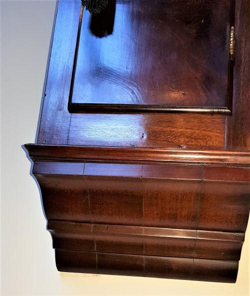 19TH CENT NORWICH STYLE WEIGHT DRIVEN DROP DIAL CLOCK - ADDITIONAL PHOTO 3
