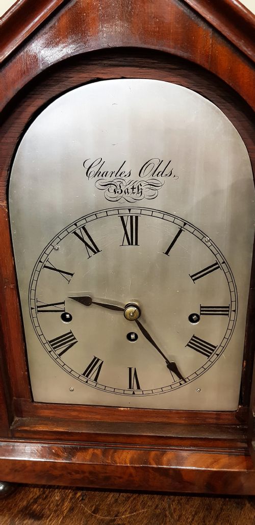 TRIPLE FUSEE ENGLISH BRACKET CLOCK CHIMING THE QUARTERS AND HOURS ON A RACK OF 9 BELLS - ADDITIONAL PHOTO 1