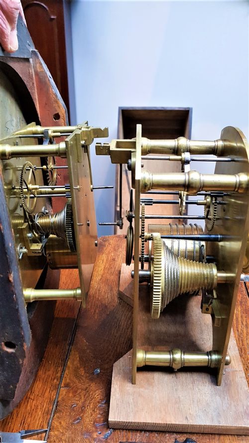 OCTAGONAL FUSEE TAVERN CLOCK - ADDITIONAL PHOTO 11