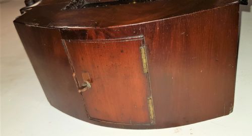 VERY RARE MAHOGANY DROP DIAL WITH ALARM SIGNED ISAAC SIMMONS MANCHESTER C 18341851 - ADDITIONAL PHOTO 3