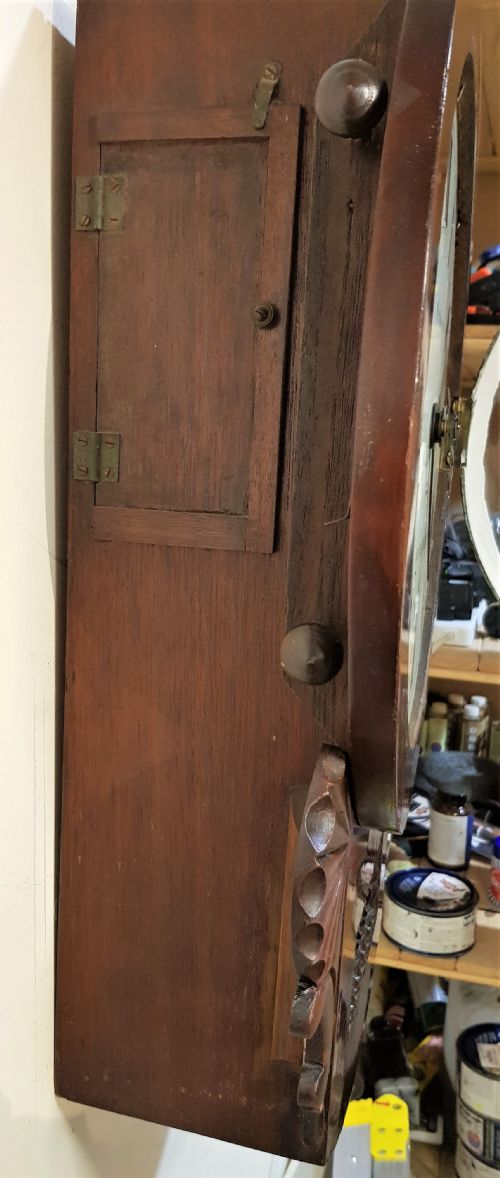 VERY RARE MAHOGANY DROP DIAL WITH ALARM SIGNED ISAAC SIMMONS MANCHESTER C 18341851 - ADDITIONAL PHOTO 4