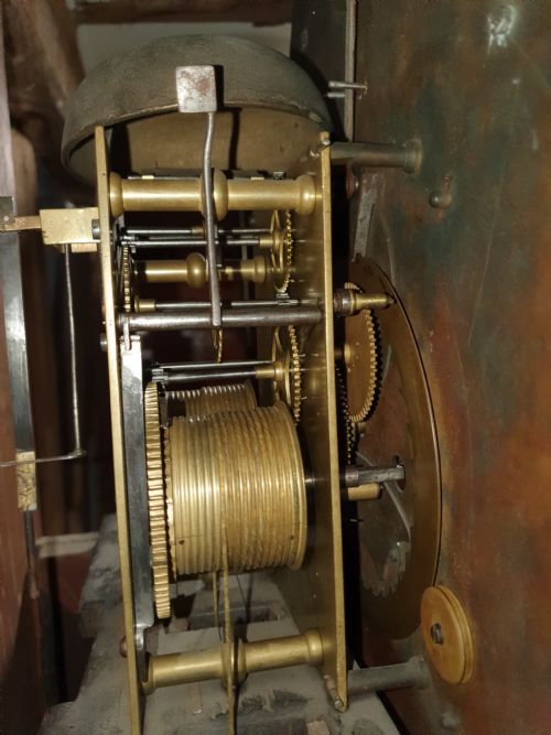 MAHOGANY 8 DAY LONG CASE CLOCK - ADDITIONAL PHOTO 1