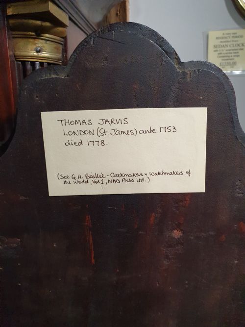 MAHOGANY 8 DAY LONG CASE CLOCK - ADDITIONAL PHOTO 4