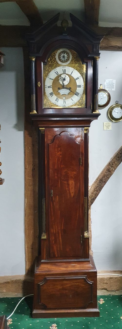 MAHOGANY 8 DAY LONG CASE CLOCK - ADDITIONAL PHOTO 6