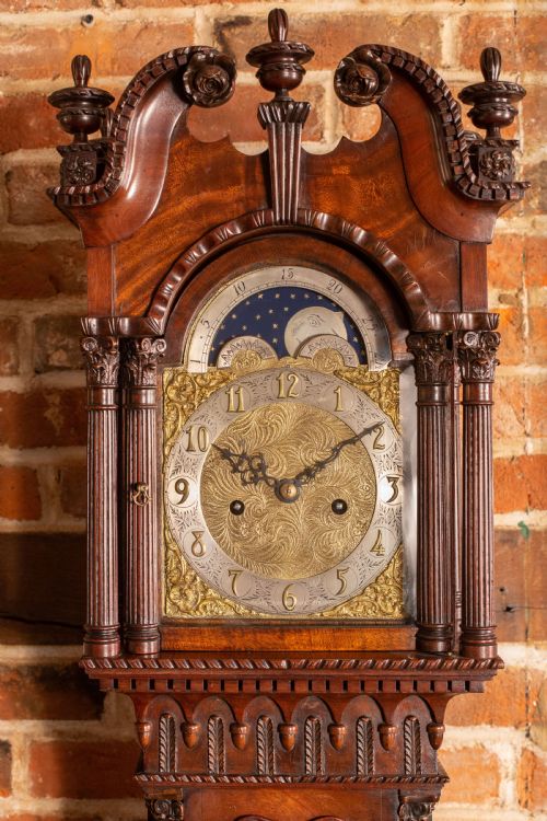 VERY FINE EDWARDIAN MINIATURE LONGCASE REGULATOR IN MAHOGANY C1900 - ADDITIONAL PHOTO 3