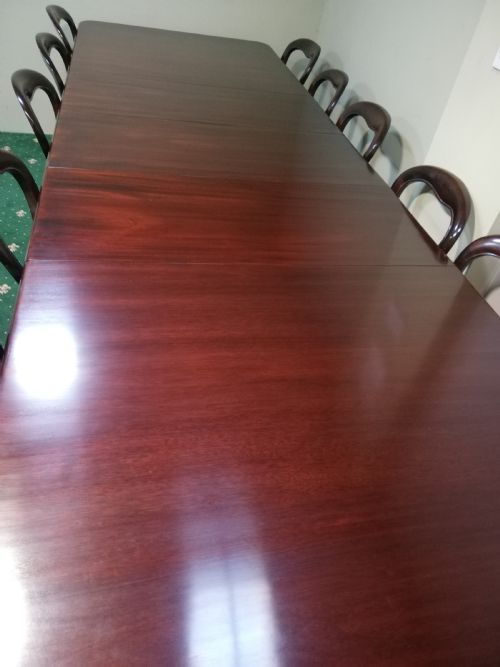 EXTENDING DINING TABLE AND BALLOON BACK CHAIRS - ADDITIONAL PHOTO 9