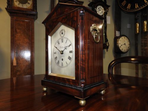 VULLIAMY MAHOGANY BRACKET CLOCK - ADDITIONAL PHOTO 17