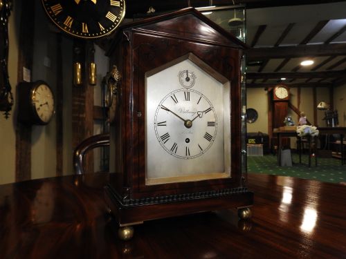 VULLIAMY MAHOGANY BRACKET CLOCK - ADDITIONAL PHOTO 20