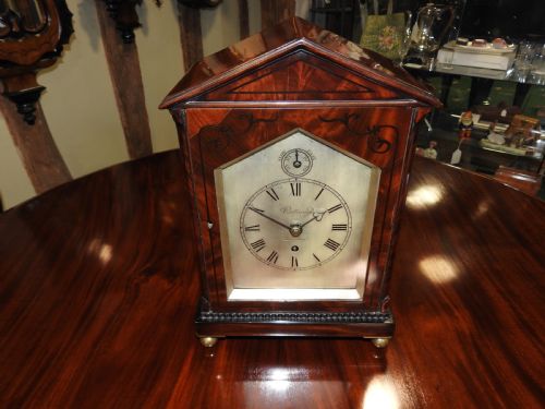 VULLIAMY MAHOGANY BRACKET CLOCK - ADDITIONAL PHOTO 22