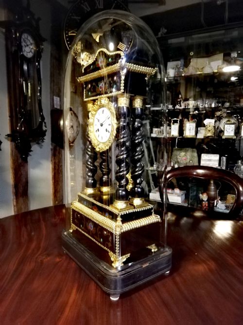 19TH CENTURY PORTICO CLOCK - ADDITIONAL PHOTO 9