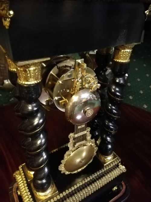 19TH CENTURY PORTICO CLOCK - ADDITIONAL PHOTO 13