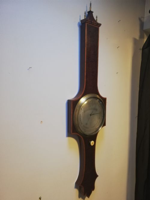 VERY RARE WATKINS WHEEL BAROMETER - ADDITIONAL PHOTO 9
