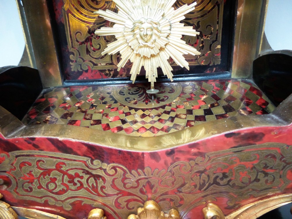 An impressive Louis XV style Boulle bracket clock on bracket. View VIII