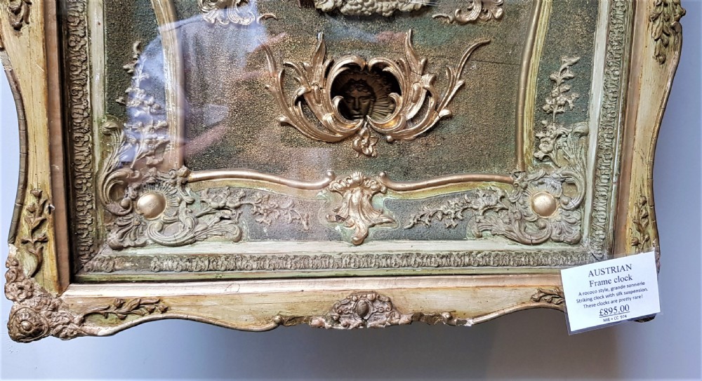 Austrian grande sonnerie frame clock c.1830 View II