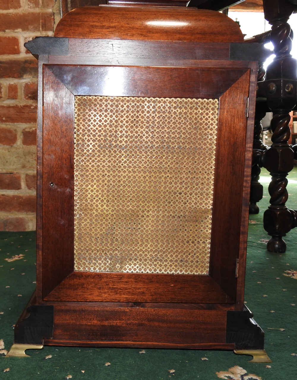 Superb Mahogany chiming Bracket clock View V