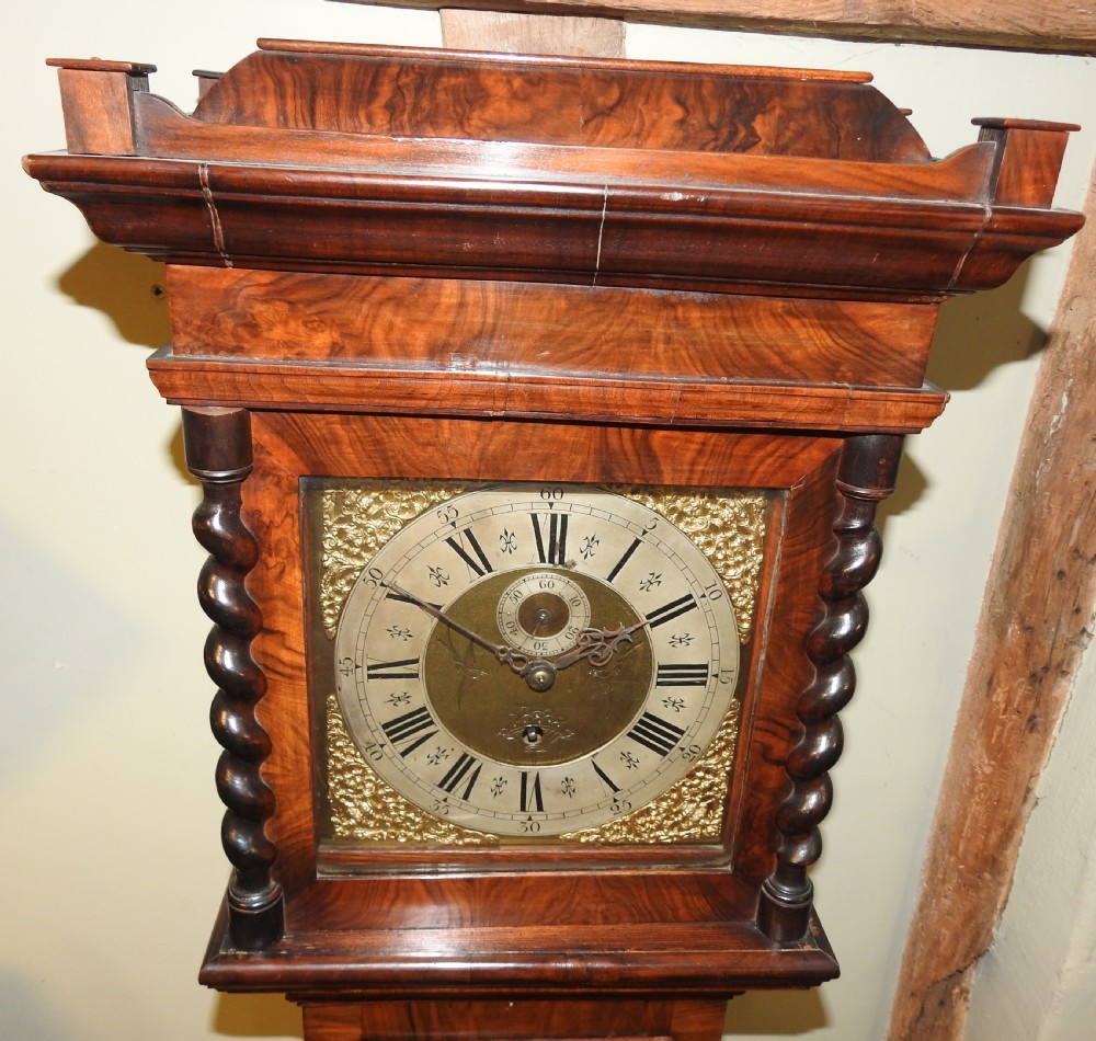 Fabulous 18th century small Walnut Longcase clock View VI