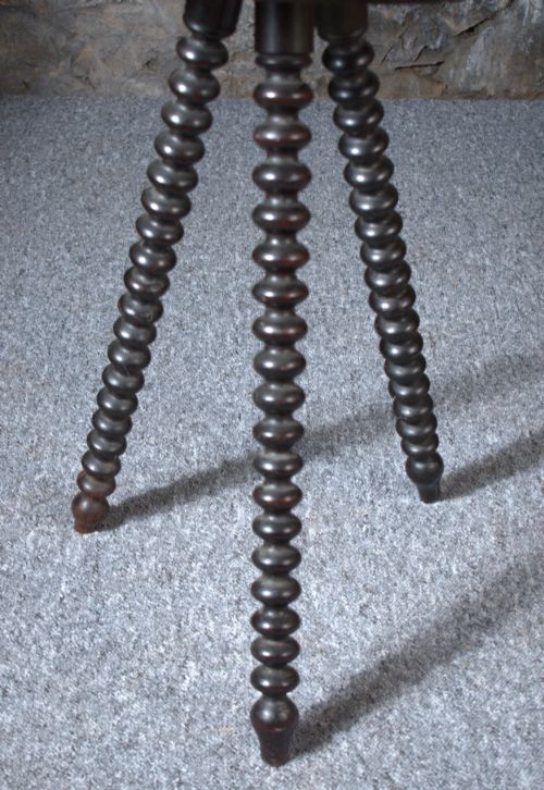 19TH C BURMESE CARVED PADOUK SIDE TABLE - ADDITIONAL PHOTO 5