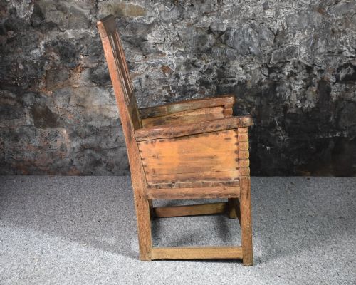 A CHARMING CROFTER ARMCHAIR FAIR ISLE 18TH CENTURY - ADDITIONAL PHOTO 7