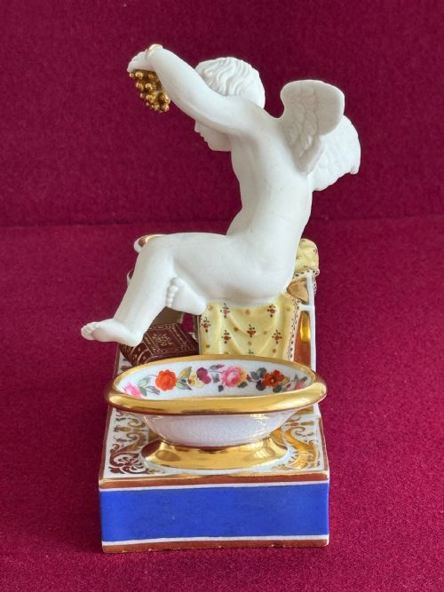 fig 1. A rare Chamberlain Worcester Paris style Inkwell c.1816 - 1825