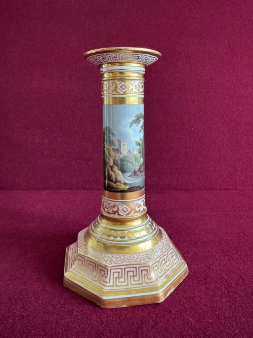 fig 1. A rare pair of Barr Flight and Barr Worcester porcelain 'Music' Candlesticks c.1800
