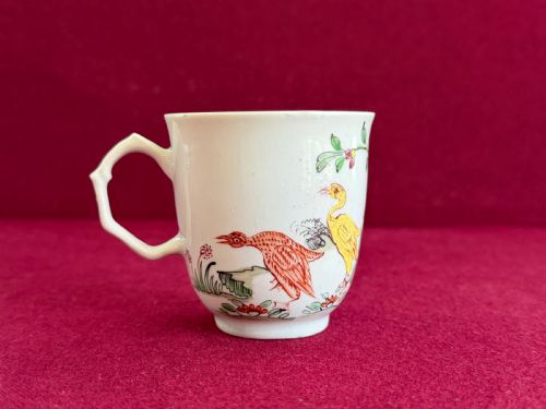A Longton Hall Porcelain Coffee Cup in 'Goose' Pattern C.1757-60