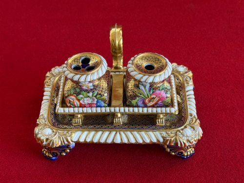 A Spode Porcelain Inkstand in Pattern 1166 C.1815 - 1820