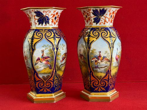 A Superb Pair of Flight, Barr & Barr Worcester Porcelain Vases C.1815 – 1820