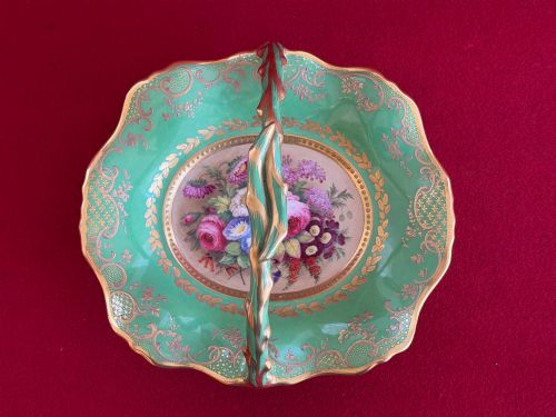 A Fine English Porcelain Basket in the Manner of Samuel Alcock C.1830