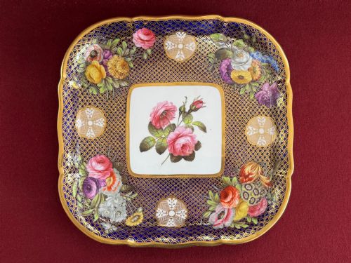 A Large & Rare Spode Porcelain Tray Decorated in Pattern 1166 C.1820