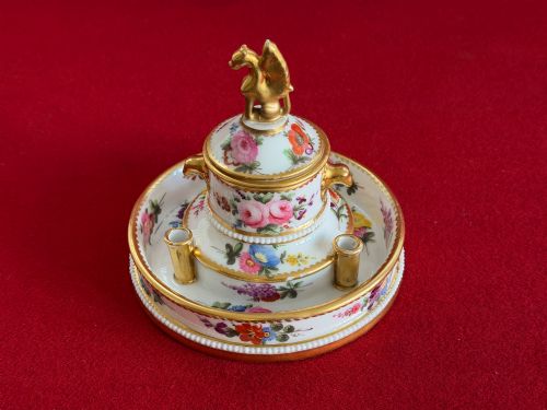 A Rare Swansea Porcelain Inkstand C.1815 – 1820