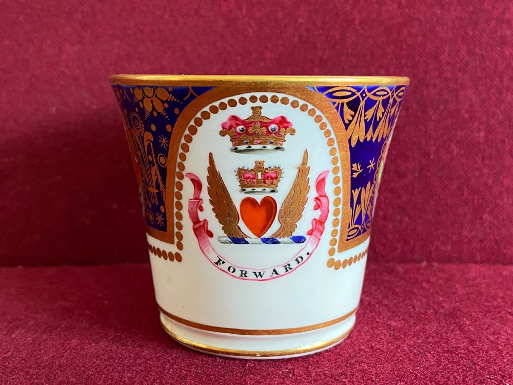 A Chamberlain Worcester Coffee Cup made for the Marquess of Queensbury
