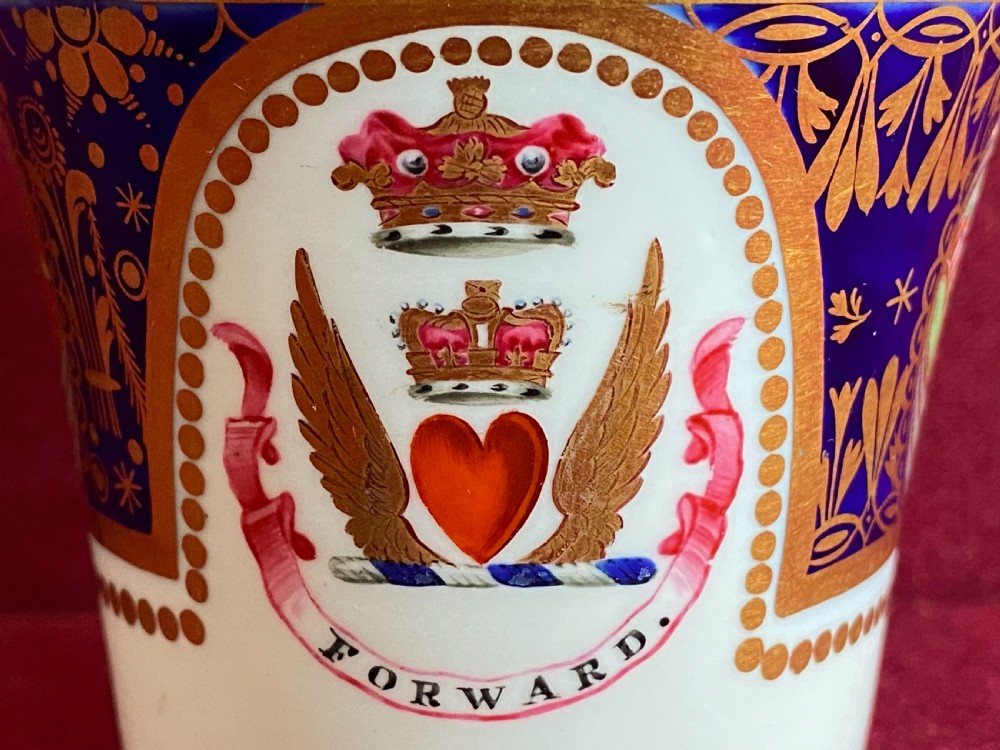 A Chamberlain Worcester Coffee Cup made for the Marquess of Queensbury View IV
