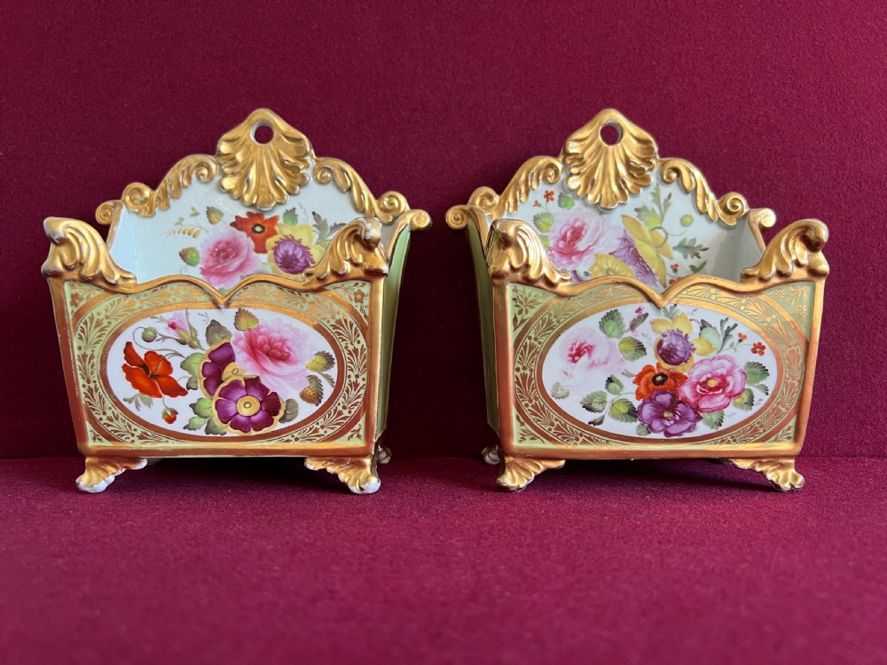 A pair of Mason's Ironstone China Card Racks c.1820-1825 View V