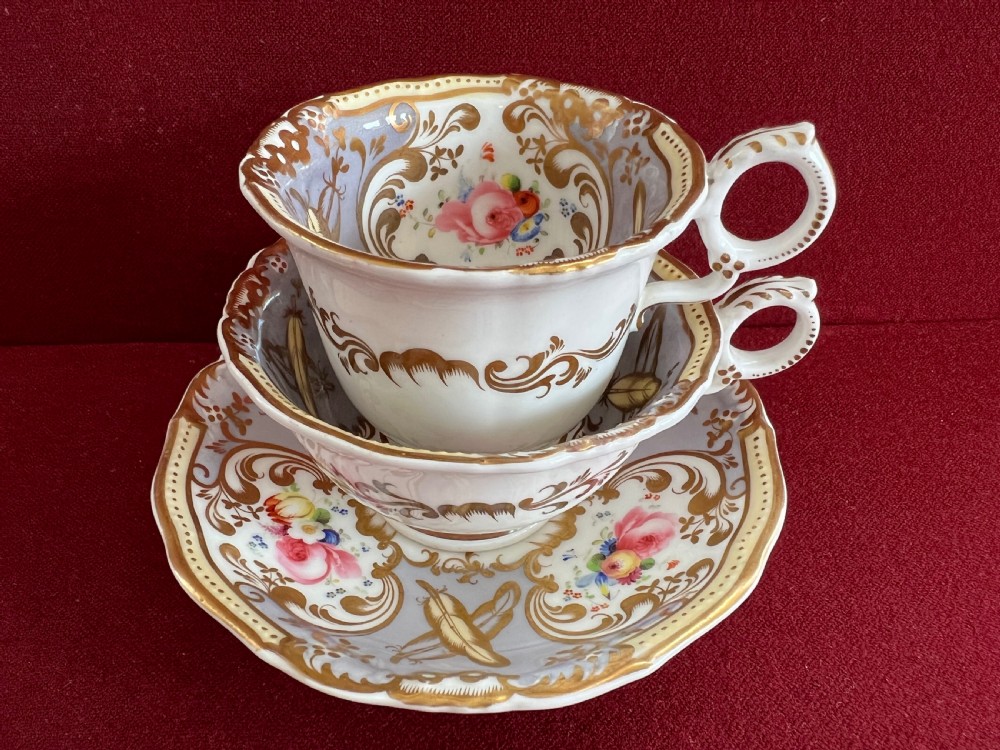A Grainger's Worcester 'Gloster' Shape Part Tea Set c.1835-1840 View III