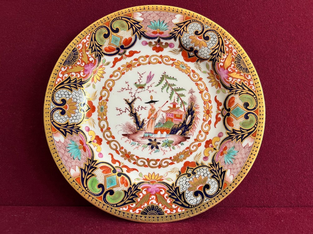 A Barr Flight & Barr Worcester Chinoiserie Japan Pattern Plate c.1810