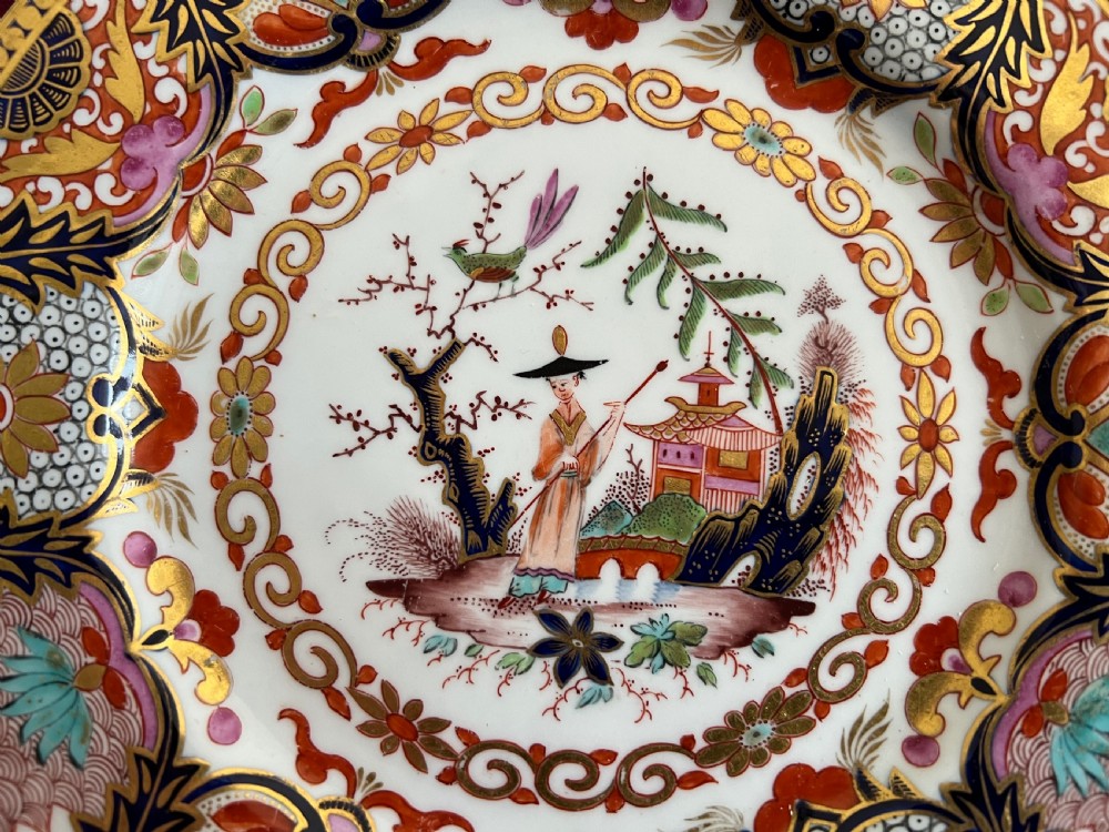 A Barr Flight & Barr Worcester Chinoiserie Japan Pattern Plate c.1810 View II