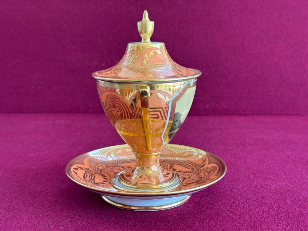 A rare Barr, Flight and Barr Worcester Cabinet Cup, Cover & Stand, c.1805 View II