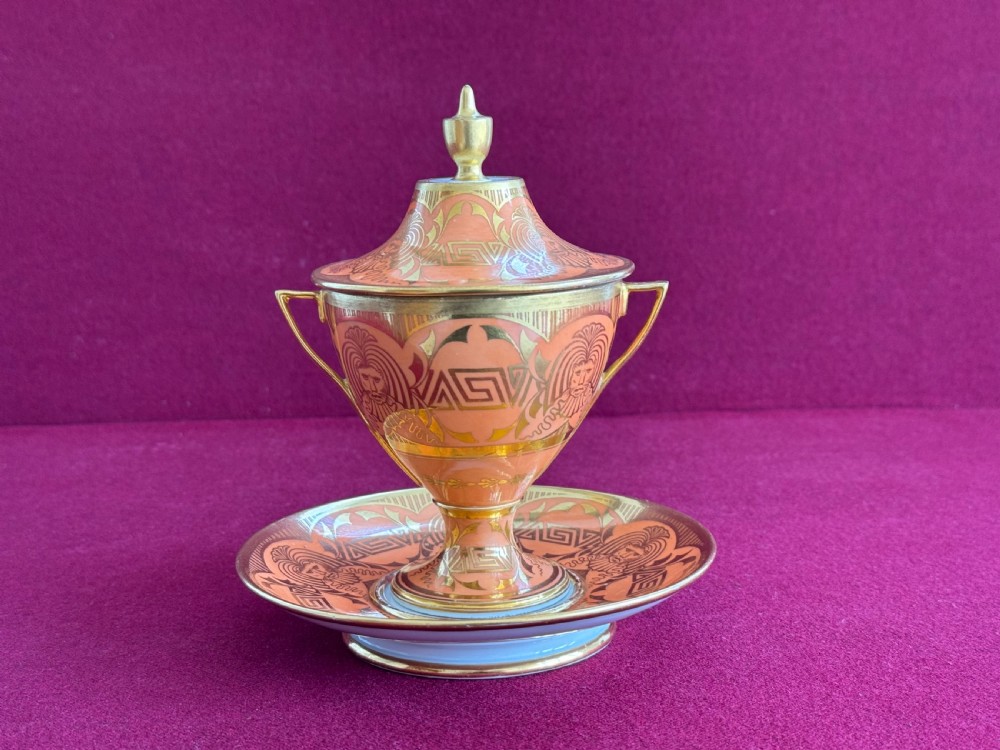 A rare Barr, Flight and Barr Worcester Cabinet Cup, Cover & Stand, c.1805 View III