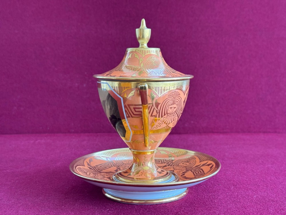 A rare Barr, Flight and Barr Worcester Cabinet Cup, Cover & Stand, c.1805 View IV