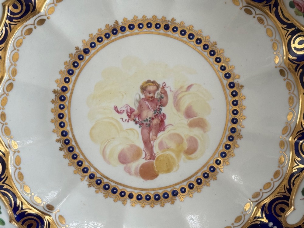 A Chelsea-Derby Porcelain Dish decorated in the manner of Richard Askew c.1784 - 1788 View III