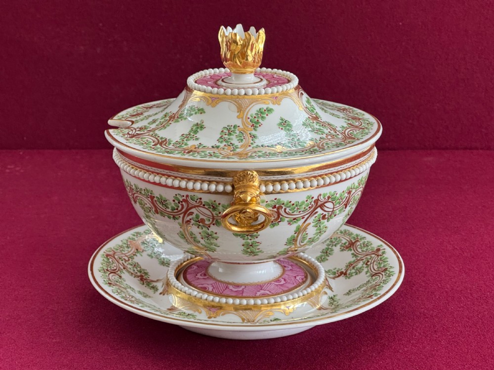 A Barr, Flight and Barr Worcester Porcelain Tureen & Stand c.1805 View II