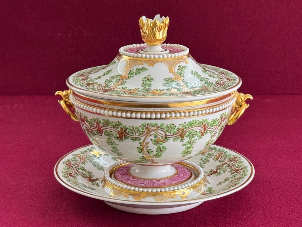 A Barr, Flight and Barr Worcester Porcelain Tureen & Stand c.1805 View VI