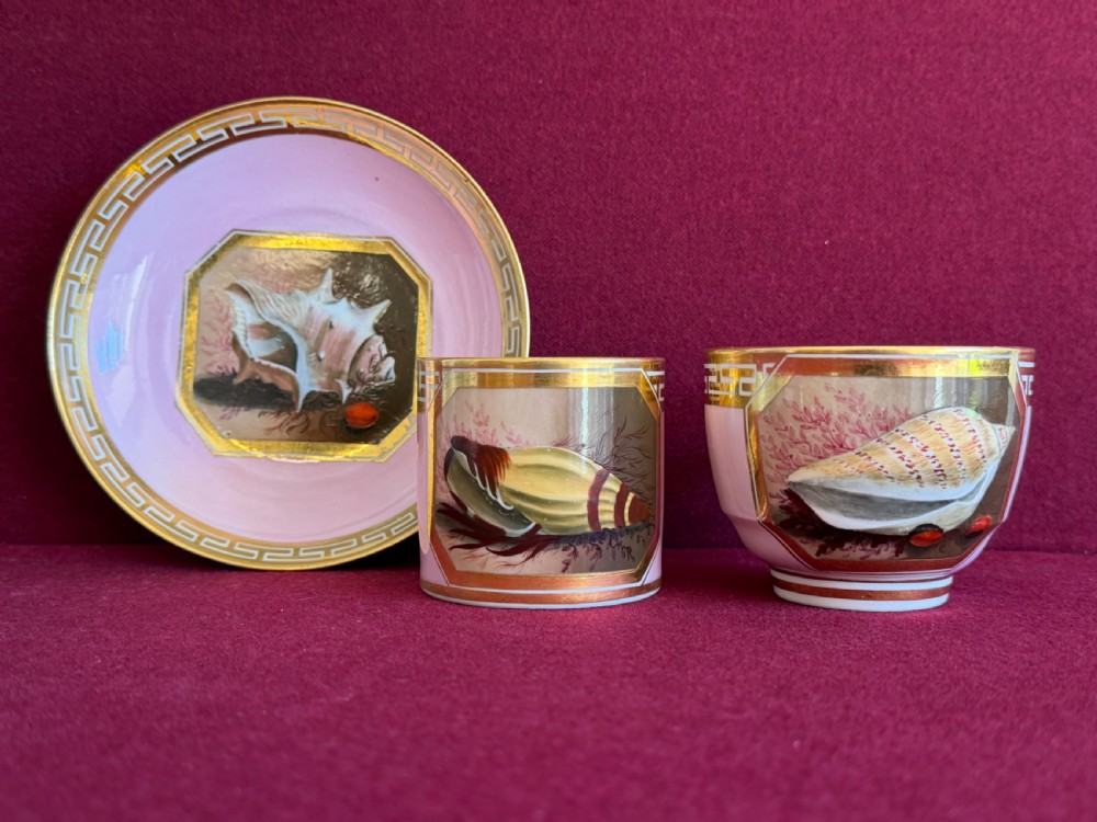 A superb Barr, Flight and Barr Worcester Porcelain Trio c.1810
