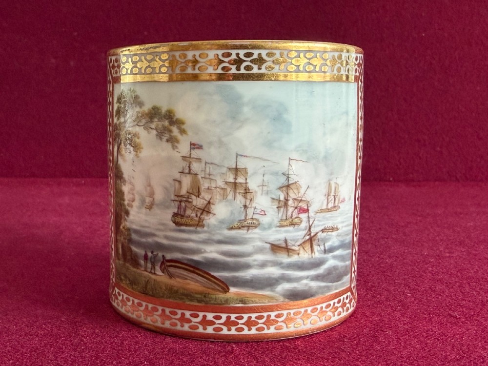 A fine and large Derby Porcelain Coffee Can decorated by George Robertson c.1797-1800 View III