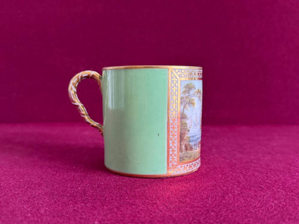 A fine and large Derby Porcelain Coffee Can decorated by George Robertson c.1797-1800 View IV