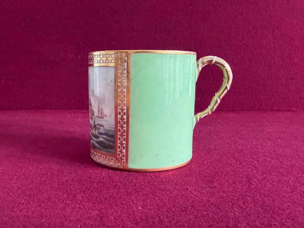 A fine and large Derby Porcelain Coffee Can decorated by George Robertson c.1797-1800 View VI