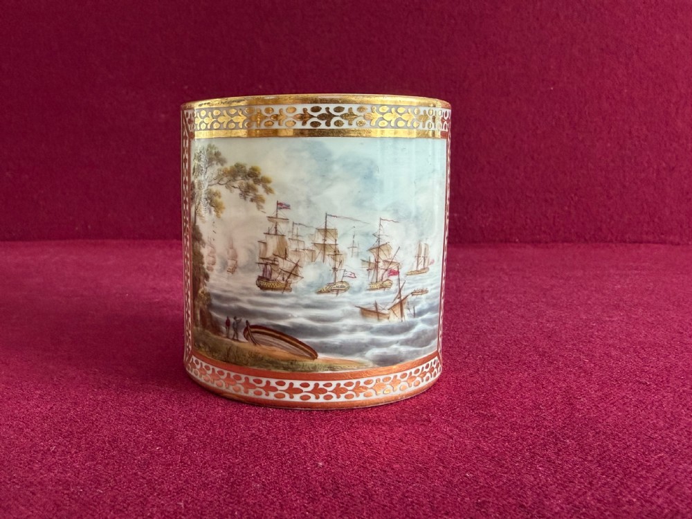 A fine and large Derby Porcelain Coffee Can decorated by George Robertson c.1797-1800 View VII