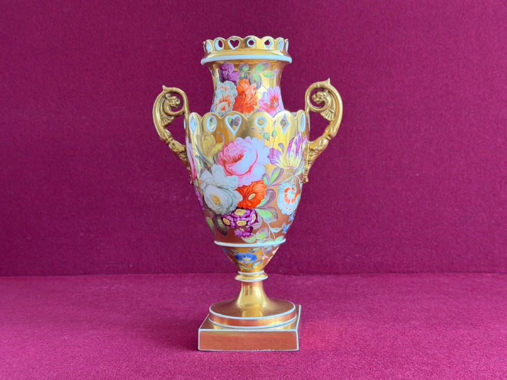 A superb and rare H & R Daniel Porcelain Pot Pourri Vase c.1825