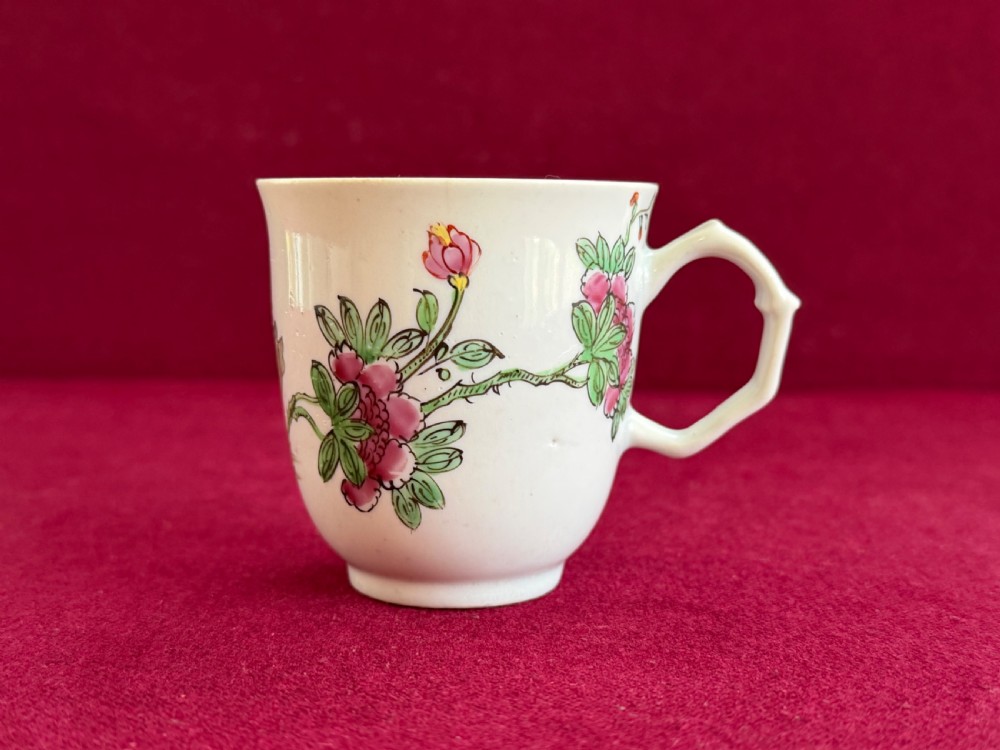 A Longton Hall Porcelain Coffee Cup in 'Goose' Pattern c.1757-60 View V